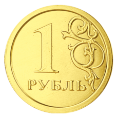 Монеты шоколадные Рубль 6гр 9,00 ₽ шт